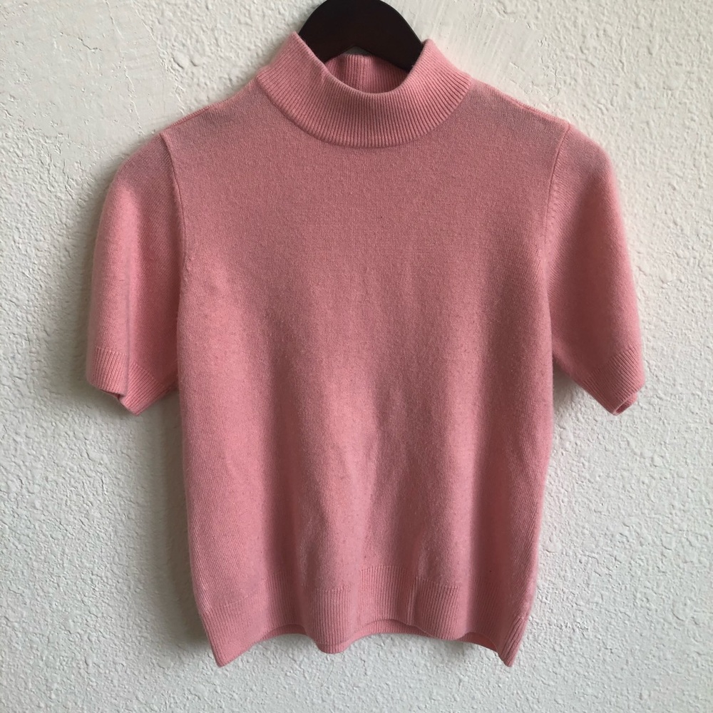 Bubble Gum Pink Mock Neck Top